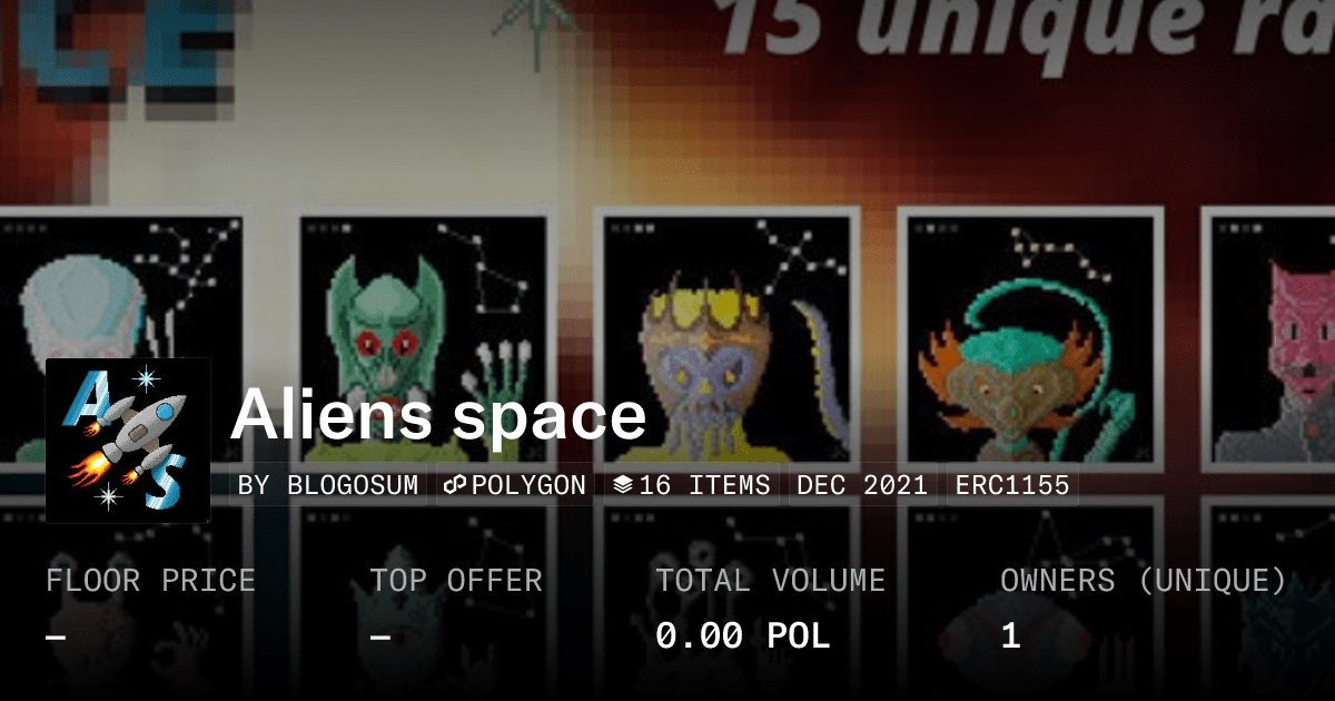 Aliens Space Collection Opensea