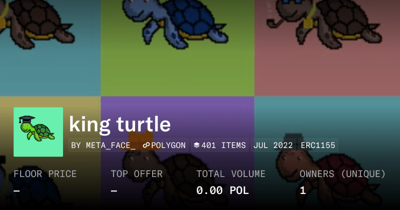 Turtle King Profile Opensea - Mountain Arts - Amazing Full HD Collection