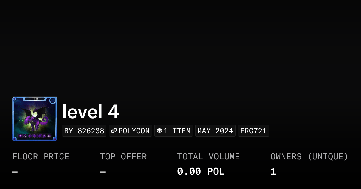 Level 4 Collection Opensea