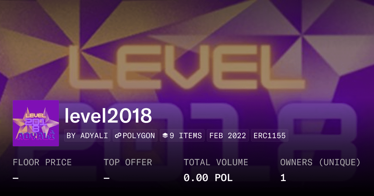 Level2018 Collection Opensea