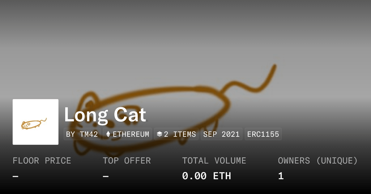 Long Cat Collection Opensea