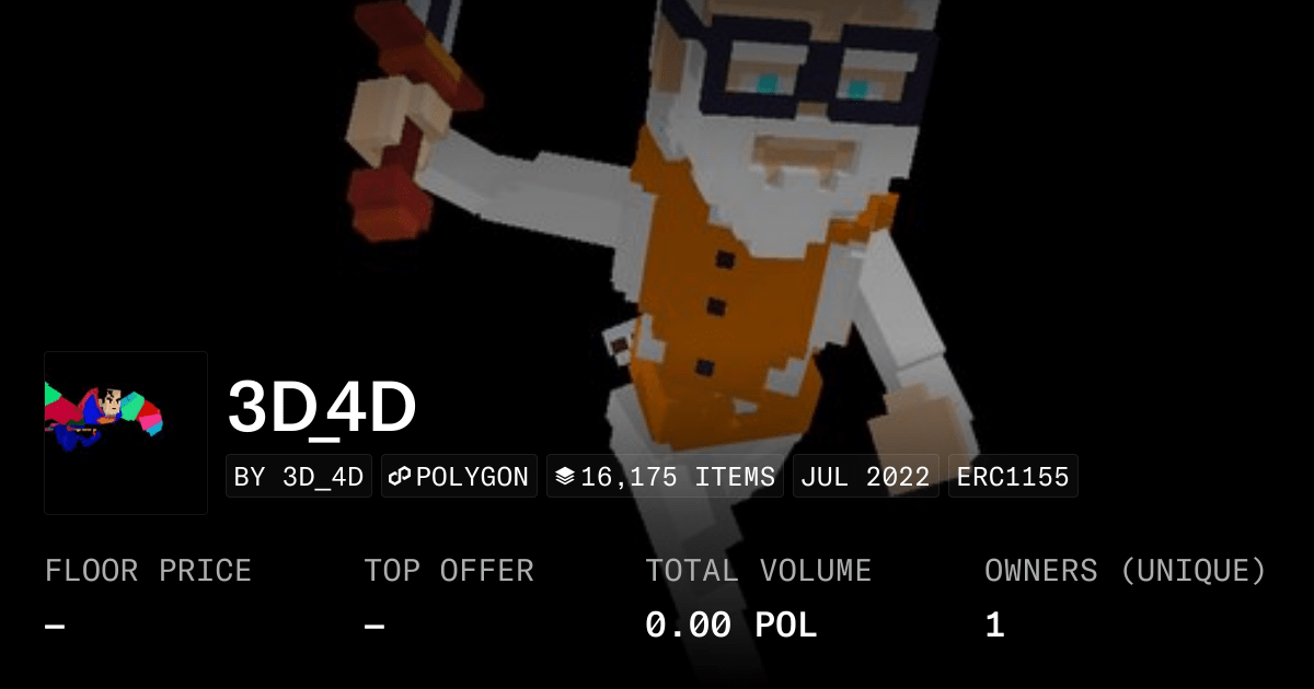 3d 4d Collection Opensea
