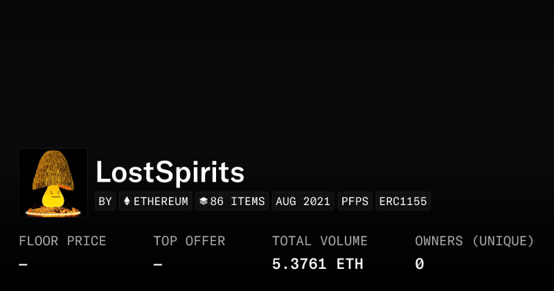 Lost Spirits Collection Opensea - 8K Abstract Photos for Desktop