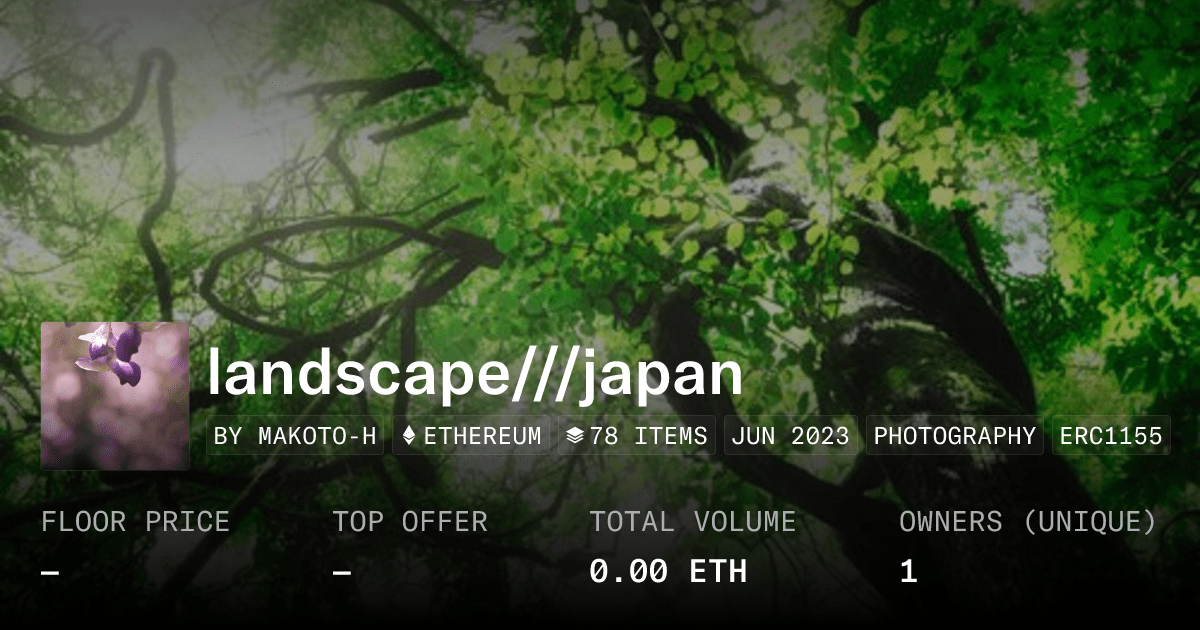 Landscape Japan Collection Opensea