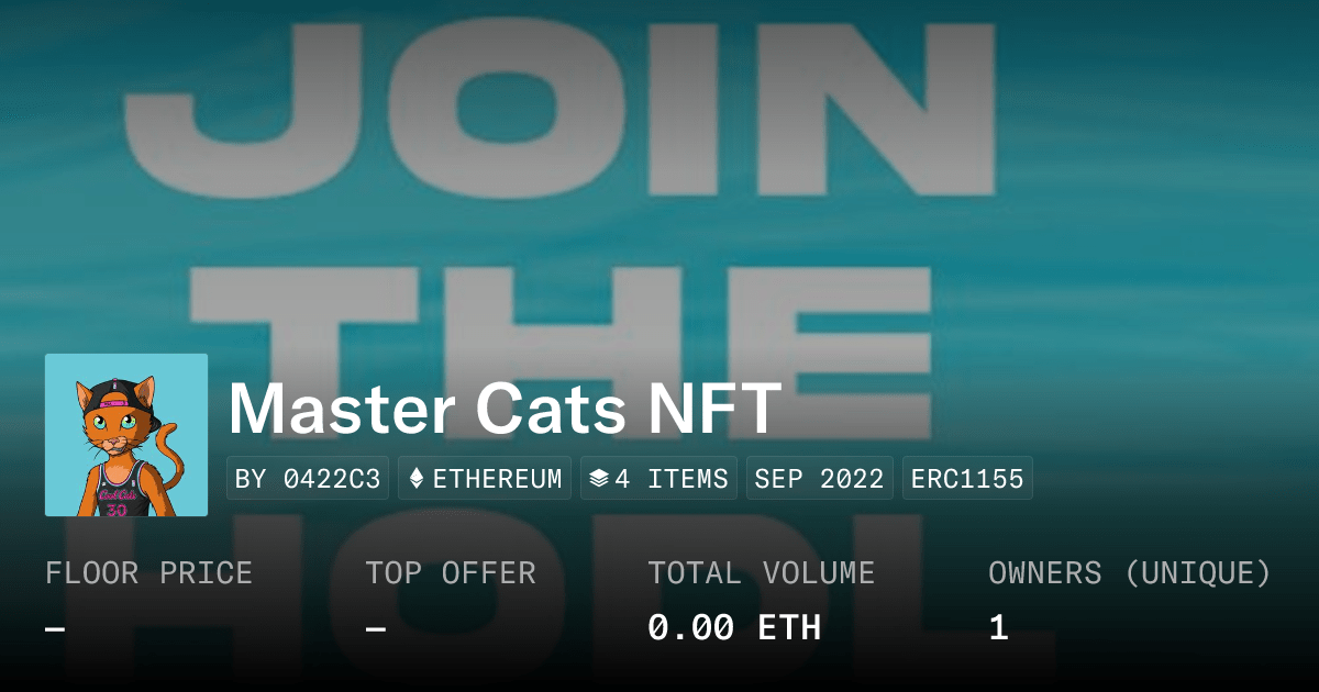 Master Cats Nft Collection Opensea