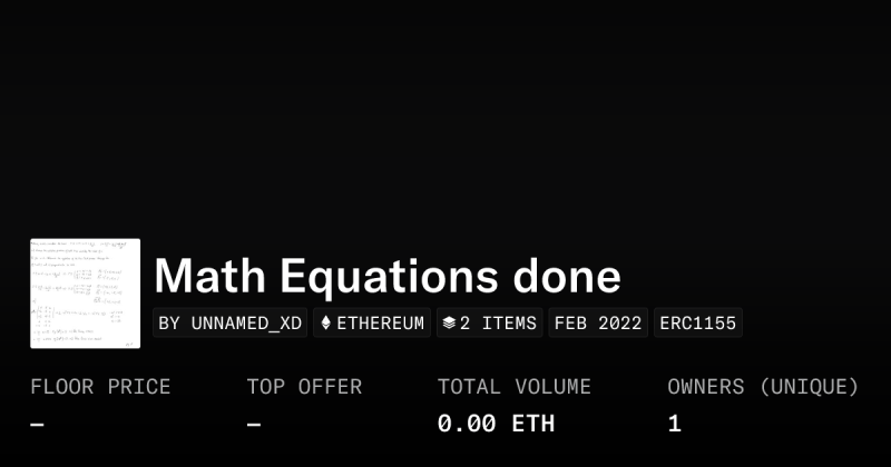 Math Equations X Collection Opensea - Full HD Light Photos for Desktop