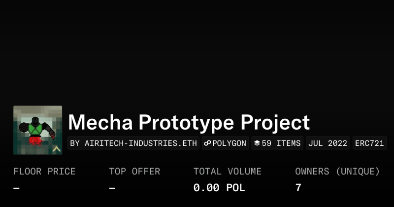 Mecha Project Collection Opensea - Download Professional Vintage Pattern | 8K