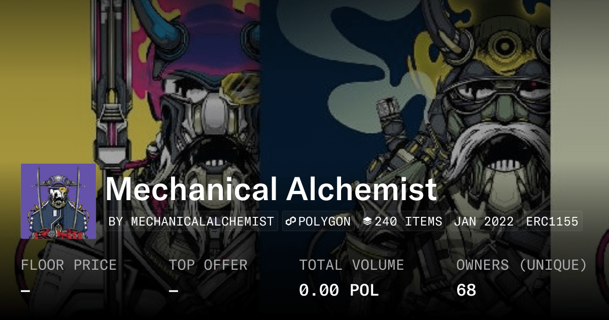 Mechanical Alchemist Collection Opensea