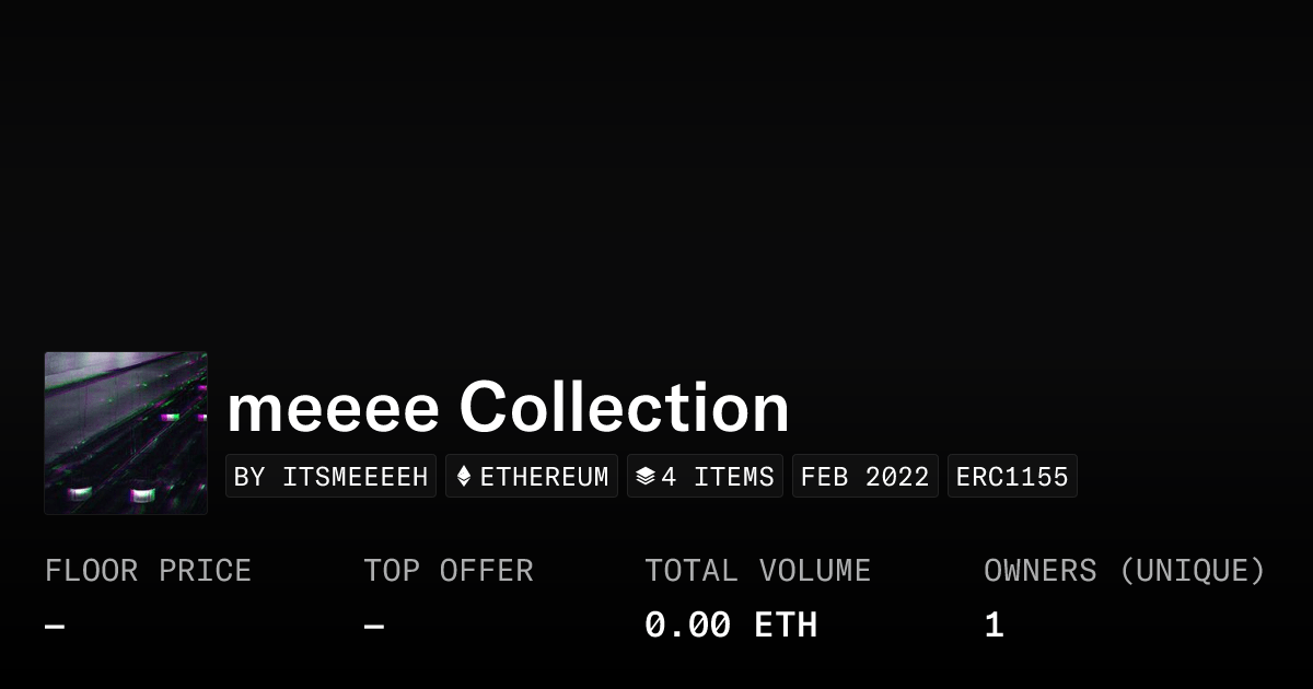 Meeee Collection Collection Opensea