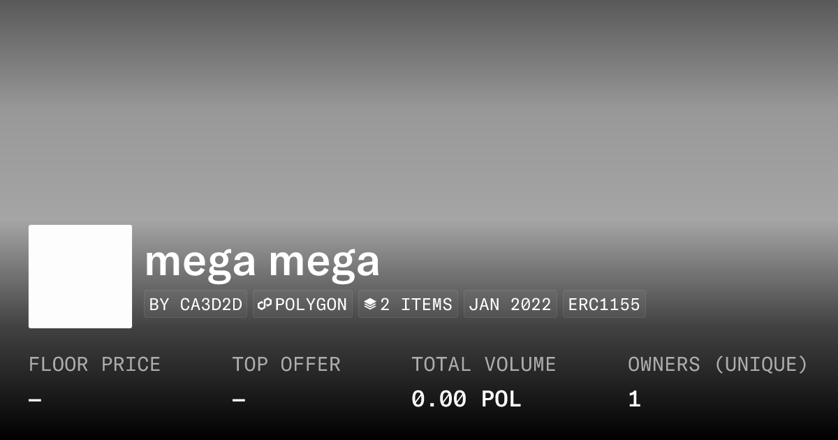 Mega Mega Collection Opensea