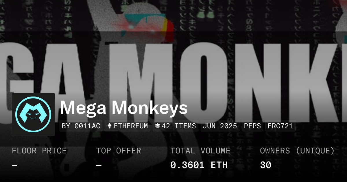 Mega Monkeys Collection Opensea