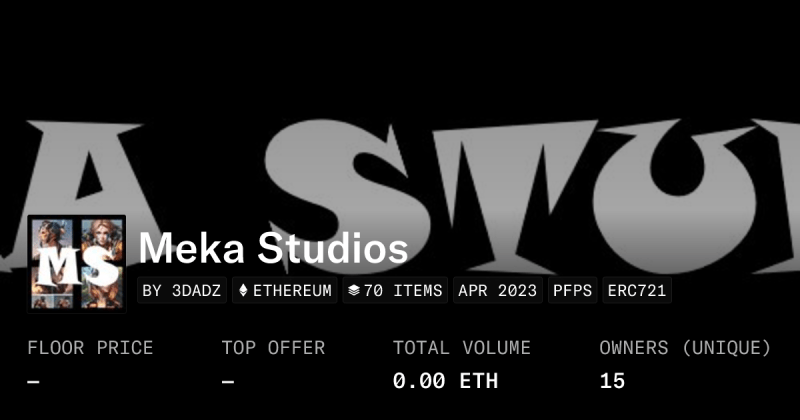 Meka Labs Collection Opensea - Full HD Vintage Designs for Desktop