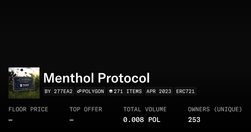 Menthol Protocol Posted On Linkedin - Gorgeous Dark Photo - Ultra HD