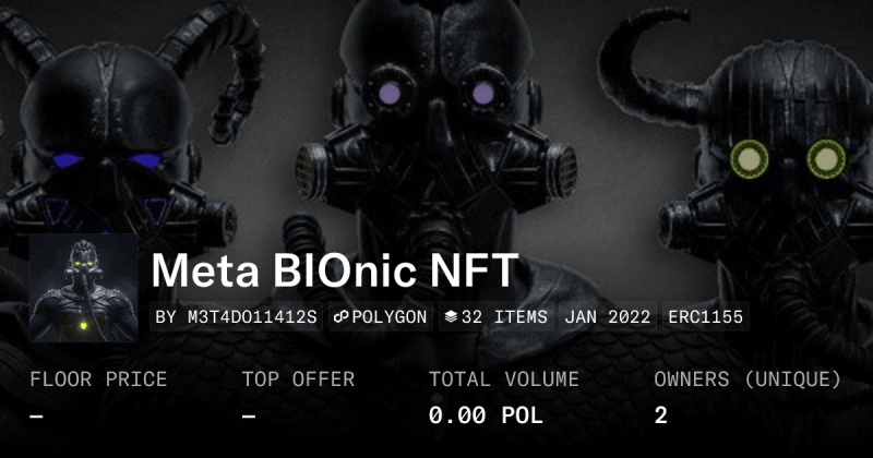 Bionic Nft Collection Collection Opensea - Best Ocean Pictures in High Resolution