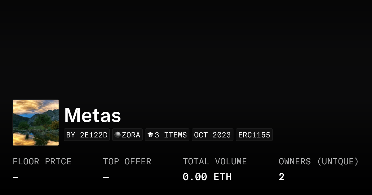 Metas Collection Opensea