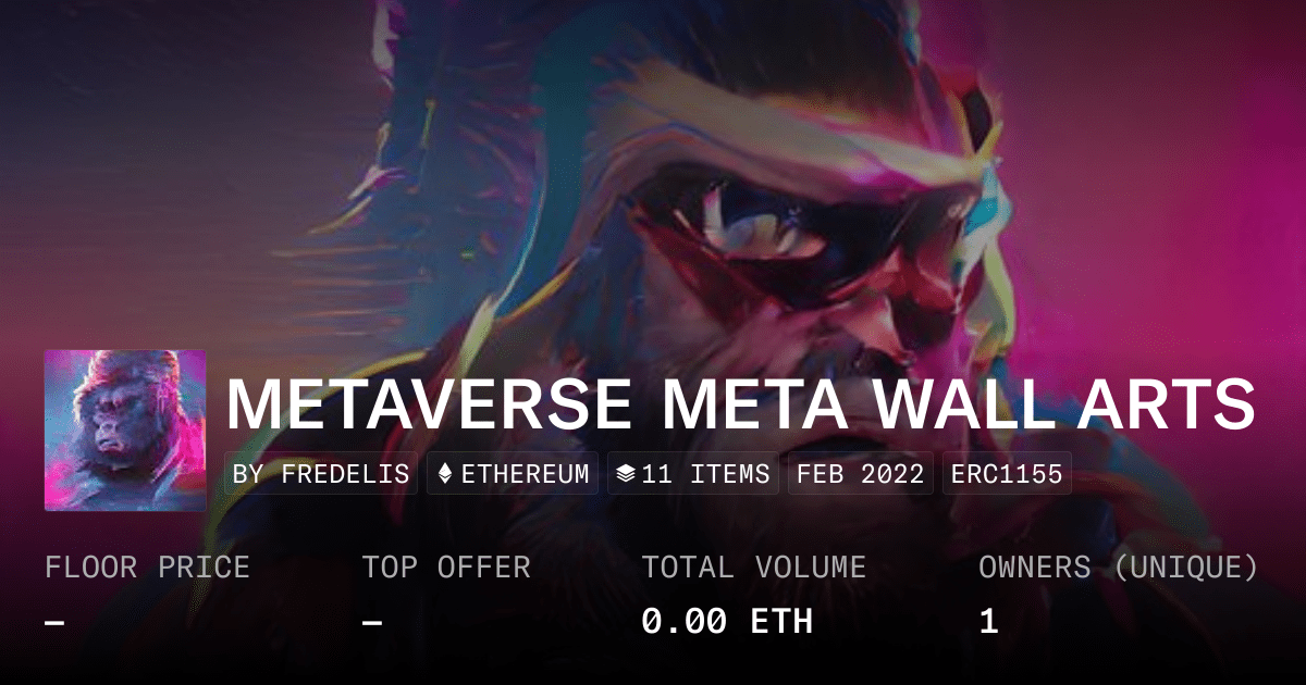 Metaverse Meta Wall Arts Collection Opensea