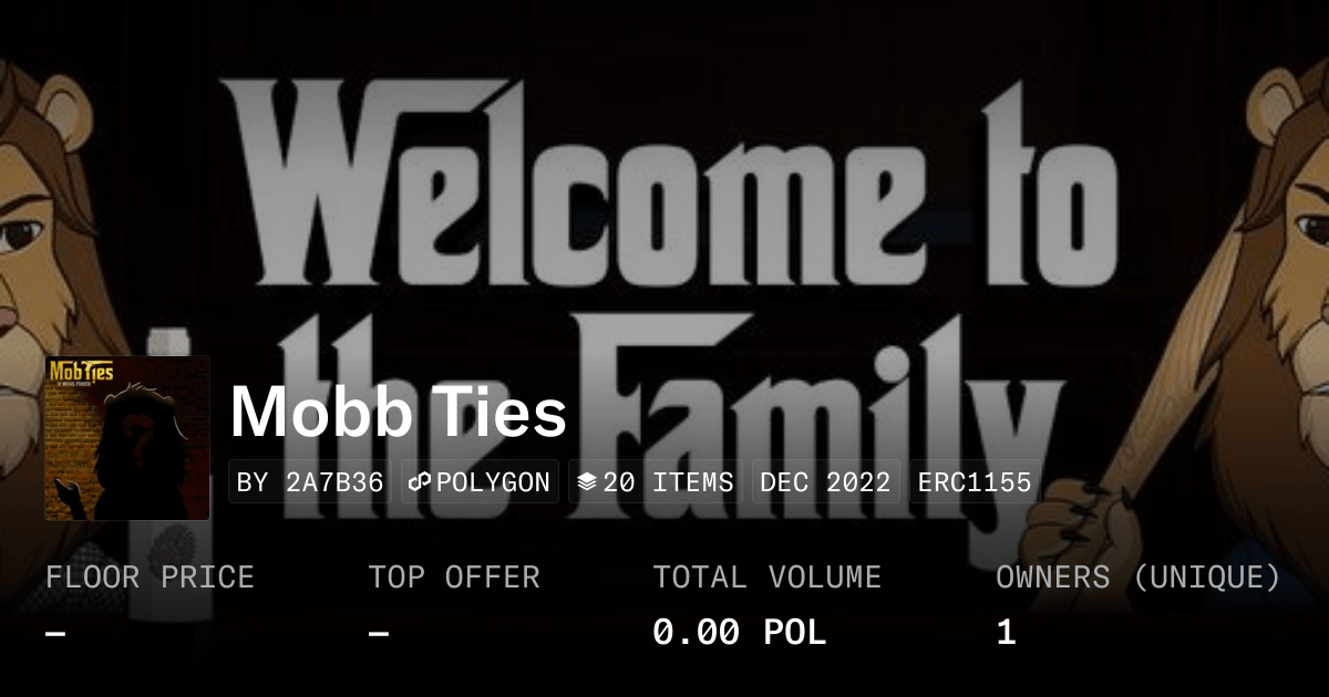 Mobb Ties Collection Opensea