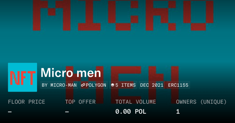 Micro Men Collection Opensea - Stunning Abstract Image - HD