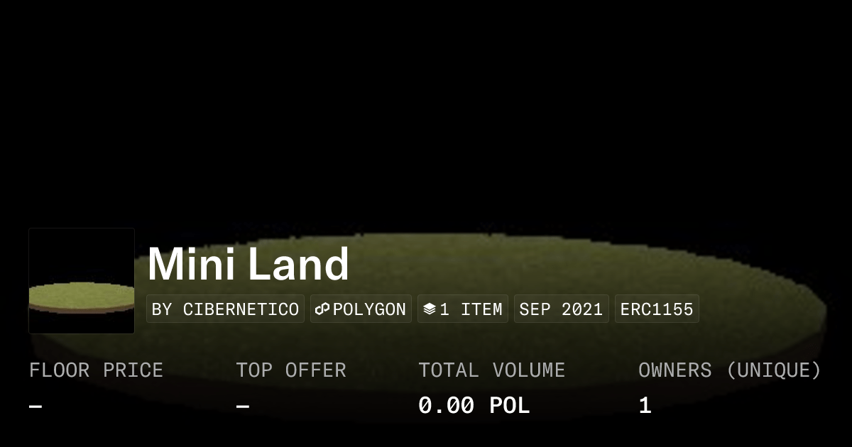 Mini Land Collection Opensea