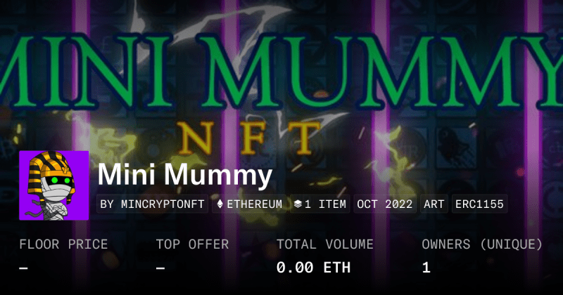 Mummy Collection Opensea - Light Background Collection - Full HD Quality
