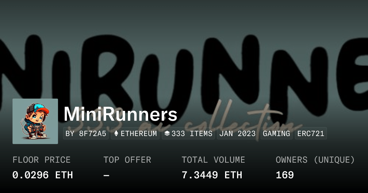 Minirunners Collection Opensea