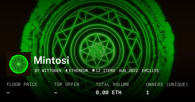 Mintosi Collection Opensea - Premium Space Pattern Gallery - Mobile