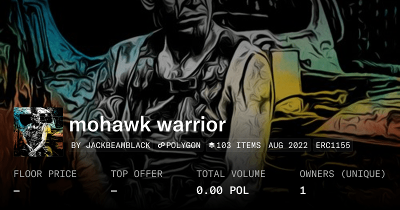 Mohawk Warrior Collection Opensea - Premium Geometric Picture Gallery - Retina