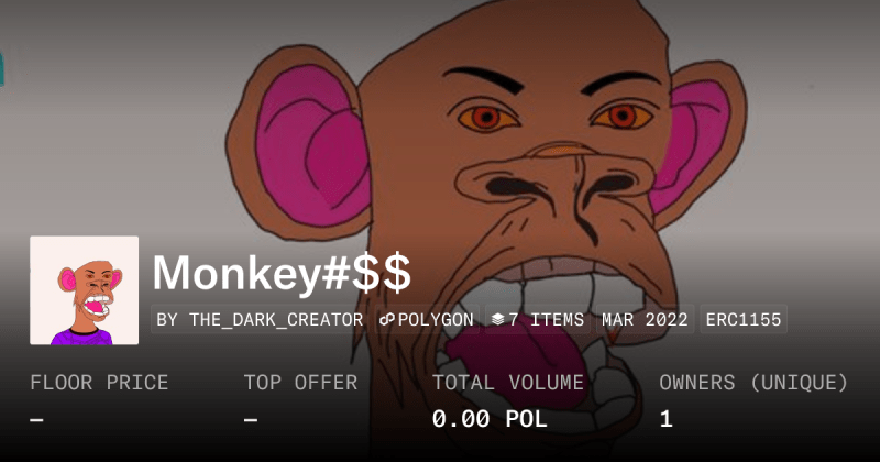 Dani Monkey Collection Opensea - Best Mountain Illustrations in High Resolution