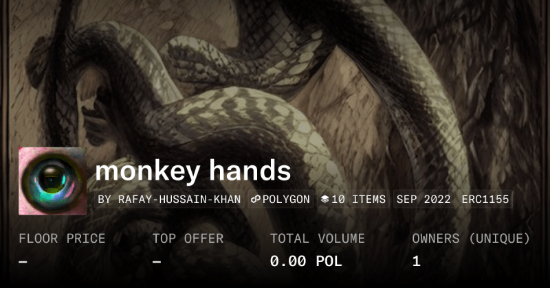 Monkey Hands Collection Opensea - Space Textures - Ultra HD Full HD Collection