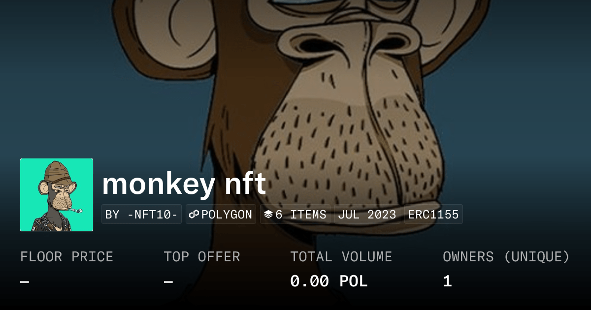 Monkey Nft Collection Opensea