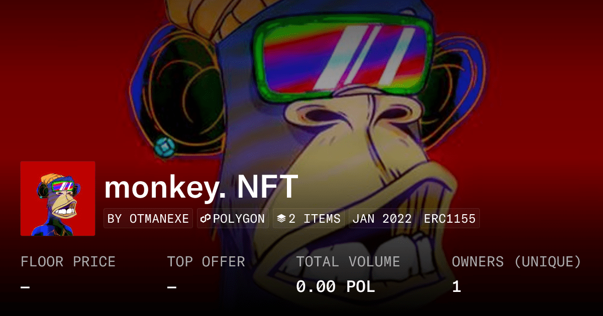 Monkey Nft Collection Opensea