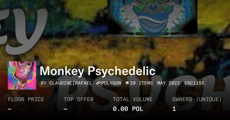 Psychedelic Monkey Collection Collection Opensea - Colorful Texture Collection - Desktop Quality