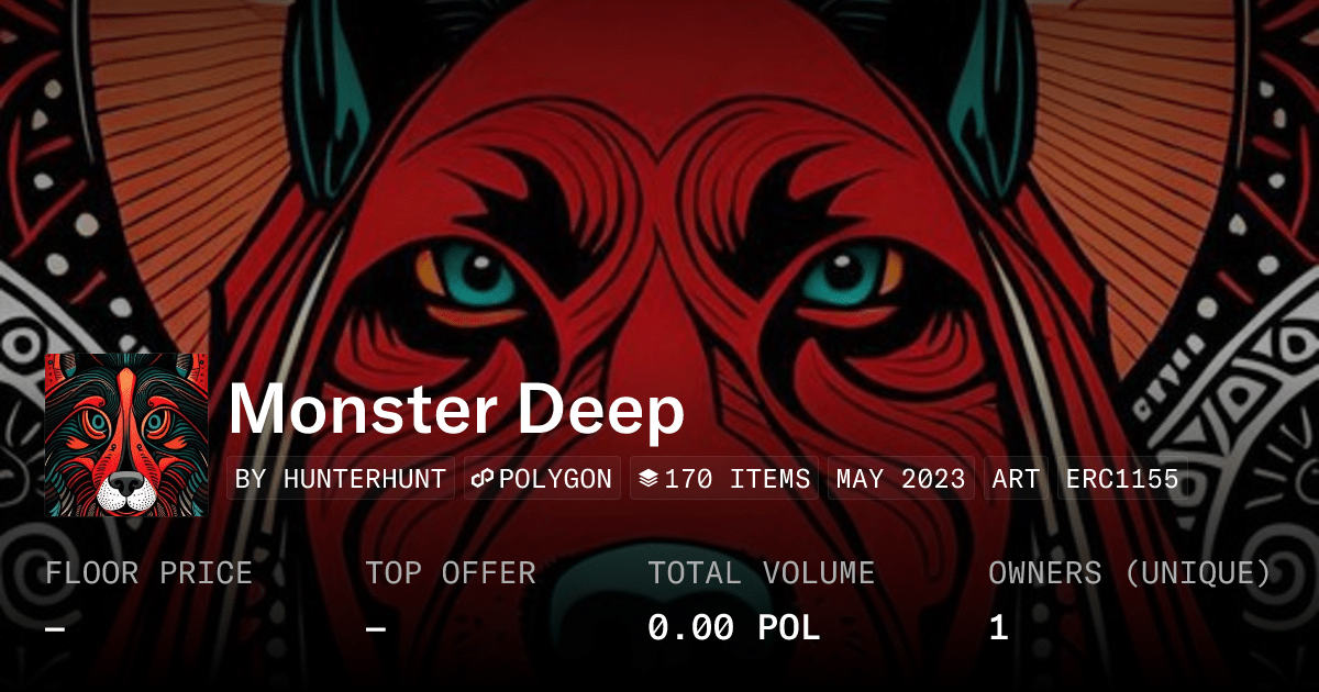 Monster Deep Collection Opensea