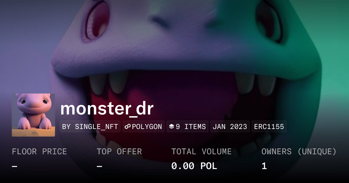 Monster Dr Collection Opensea