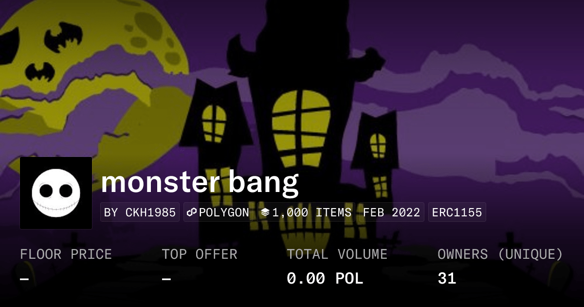 Monster Bang Collection Opensea