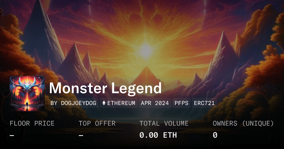 Monster Legend Collection Opensea