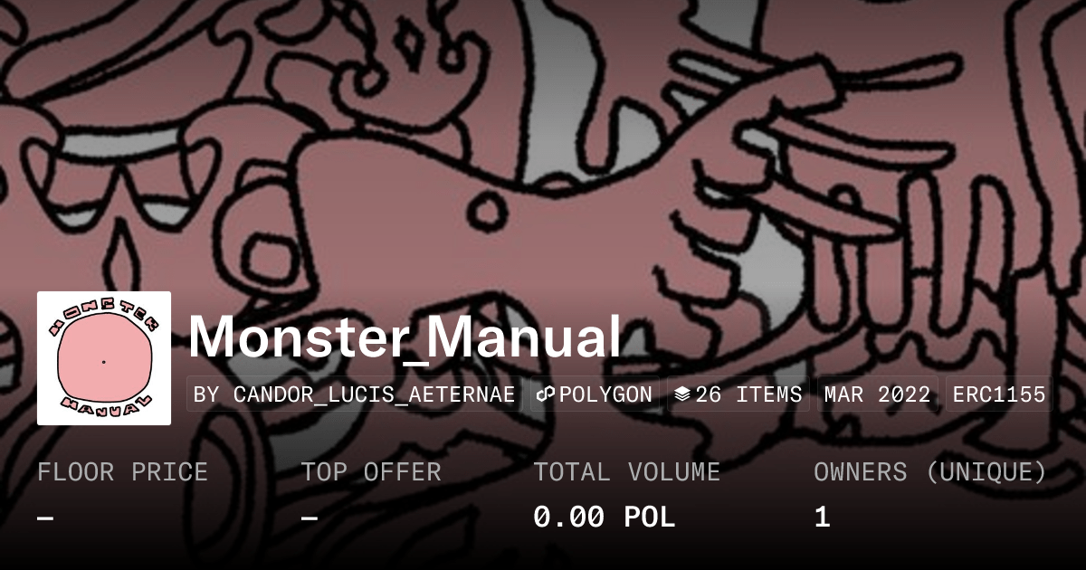 Monster Manual Collection Opensea