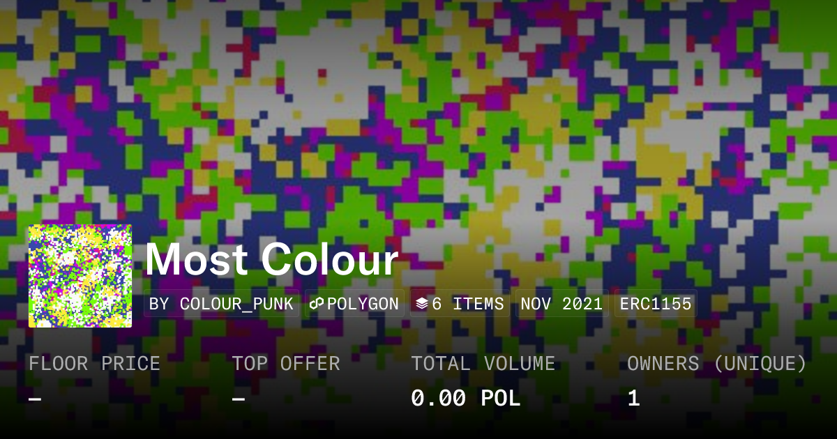 Most Colour Collection Opensea