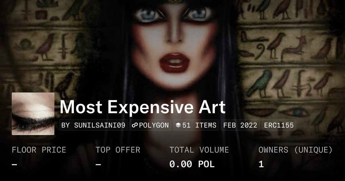 Most Expensive Art Collection Opensea