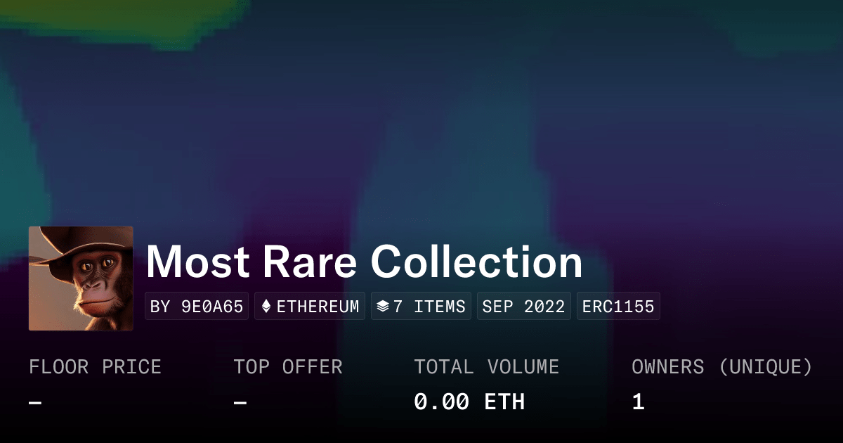 Most Rare Collection Collection Opensea