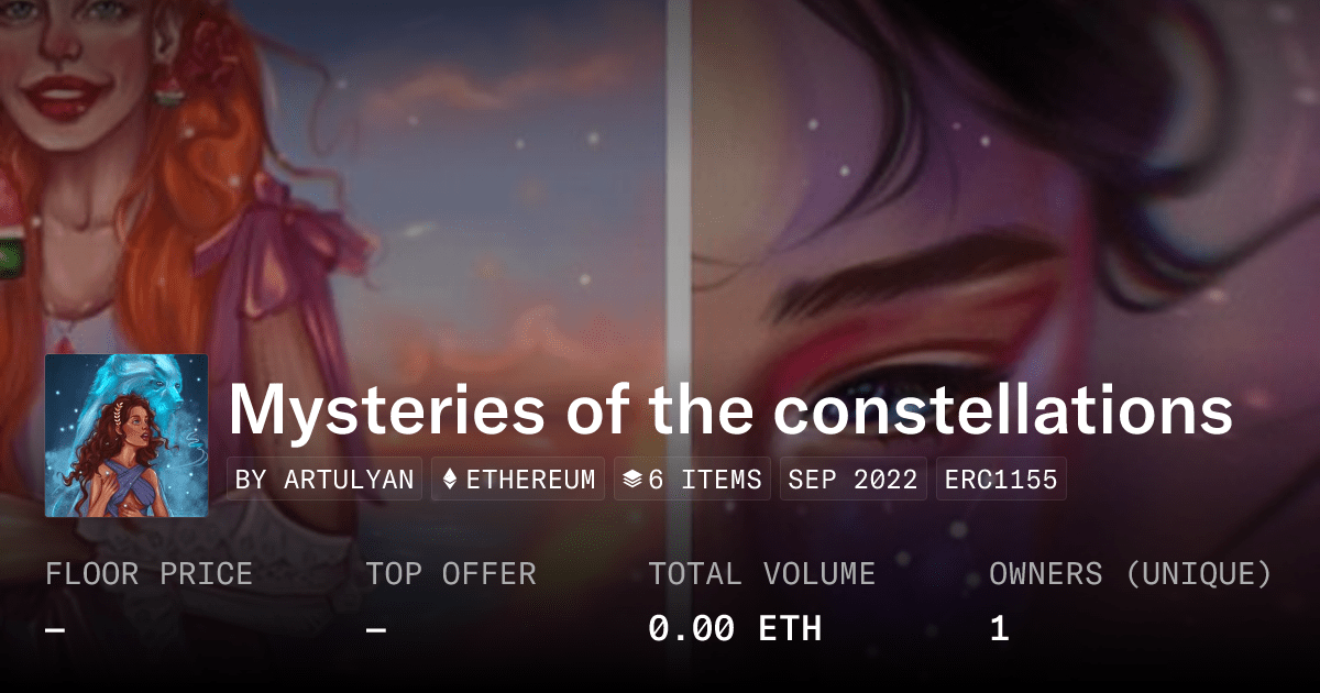 Mysteries Of The Constellations Collection Opensea