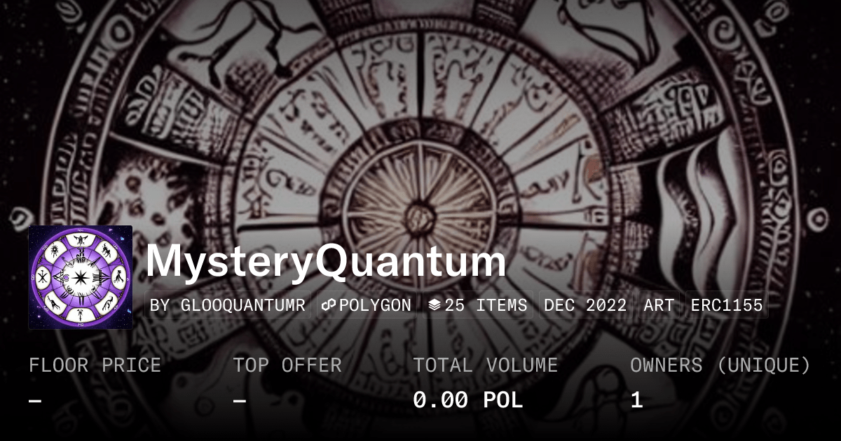 Mysteryquantum Collection Opensea