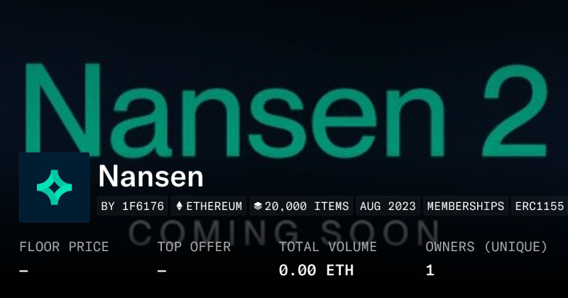 Nansen Waitlist Collection Opensea - Best Sunset Images in 4K