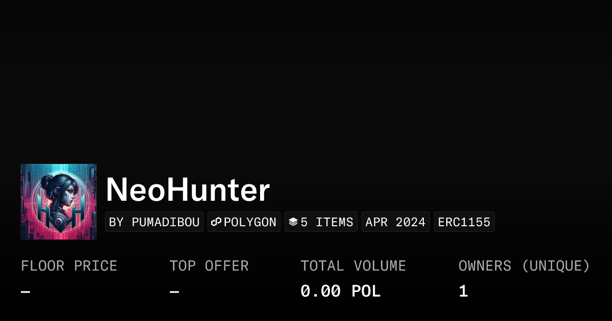 Neohunter Collection Opensea