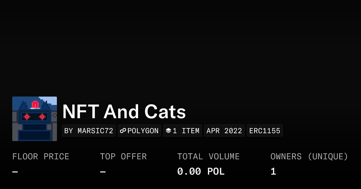 Nft And Cats Collection Opensea