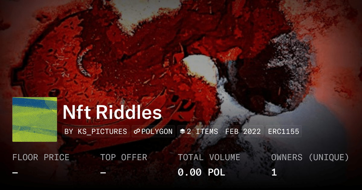 Nft Riddles Collection Opensea