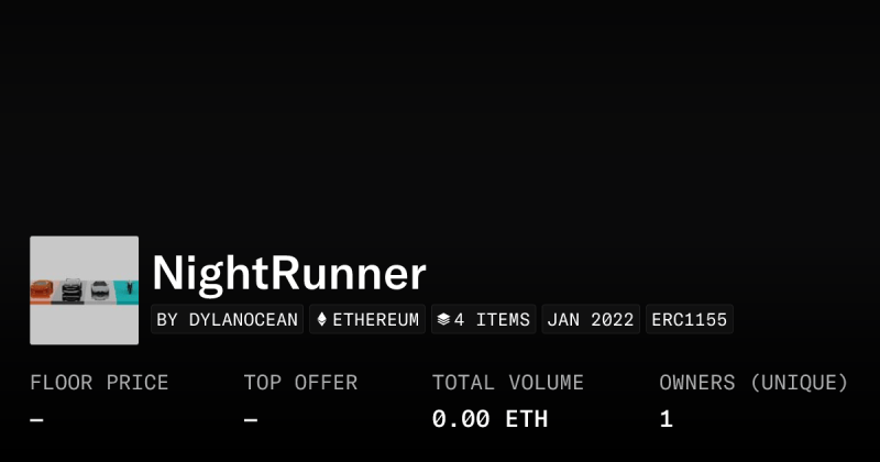 Runner Collection Opensea - Ultra HD Vintage Illustration - 4K