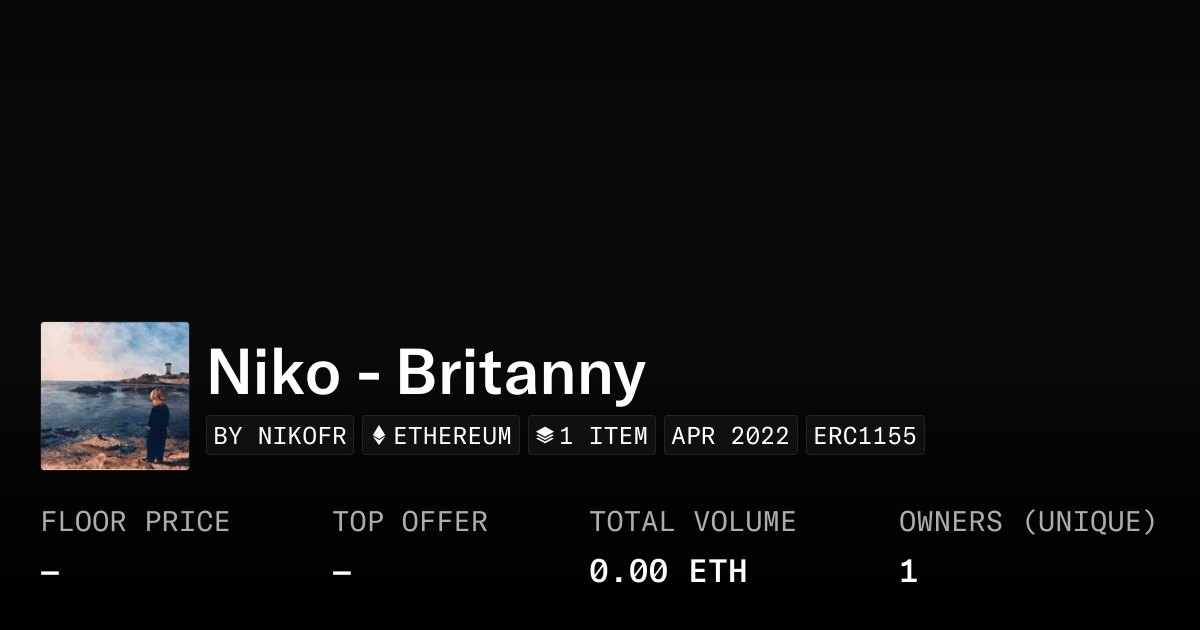 Niko Britanny Collection Opensea