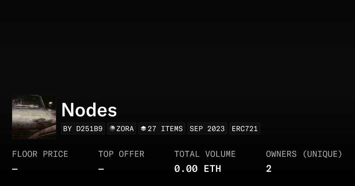 Nodes Collection Opensea