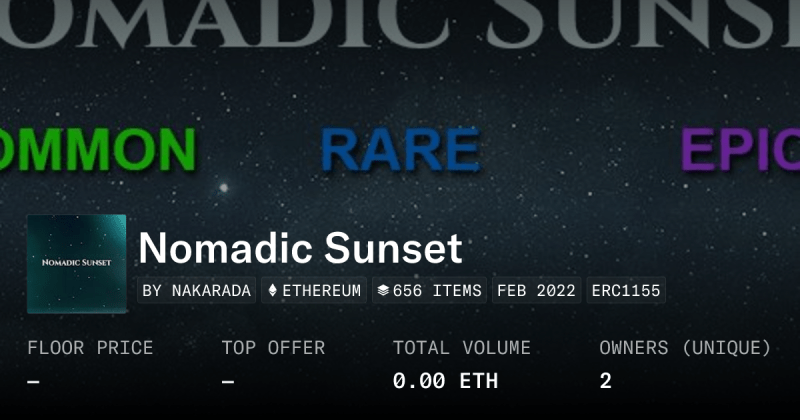 Nomadic Collection Opensea - Ultra HD Vintage Photo - 4K